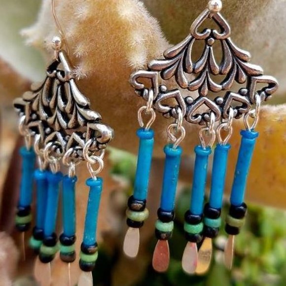 Mitry Beads of Egypt Jewelry - Ancient Egyptian bead earrings